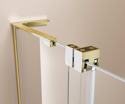 Vincea Walk-In VSW-4WSL120CLG-L, левая, 1200*2000, брашир. золото, стекло прозрачное
