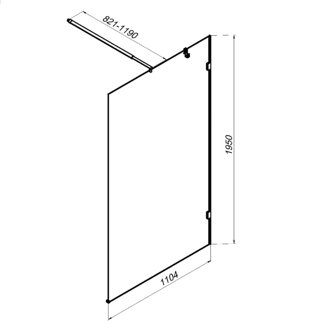 AM.PM W94UWI-110-F1-MTE X-Joy 110x195