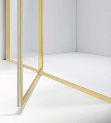 Vincea Slim 8mm VSR-4SLP9012CLG, 1200*900, брашированное золото, стекло прозрачное