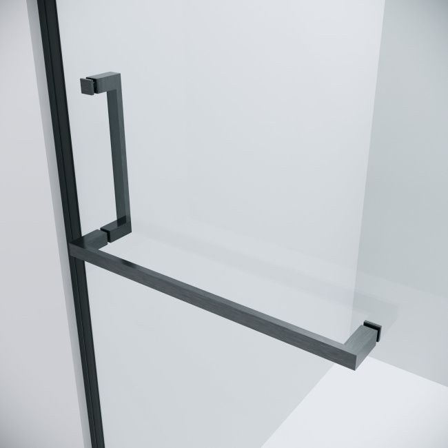 Grossman 120.K33.03.1290.42.00 Pragma (120*90*195) графит сатин, стекло прозрачное, 2 места без поддона