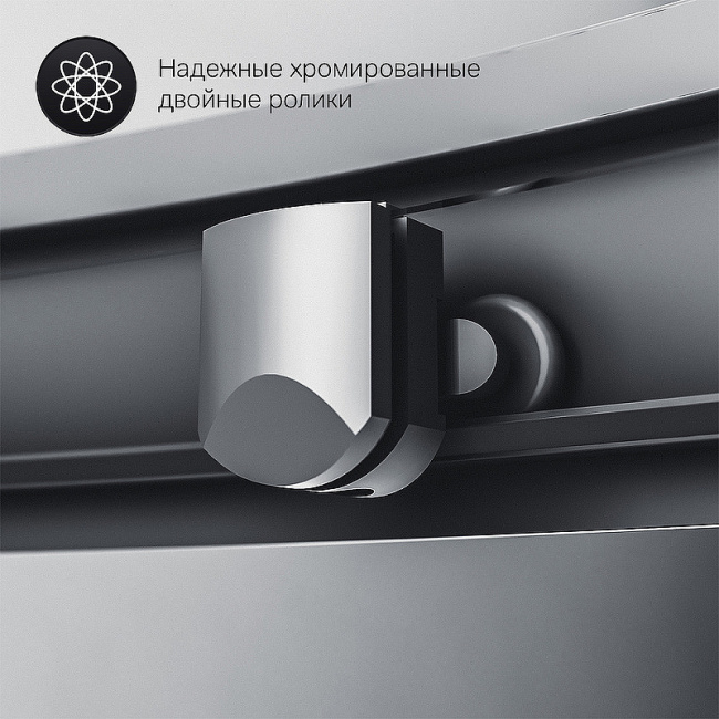 AM.PM Gem 90х90 W90G-401A090BT профиль Черный матовый стекло прозрачное без поддона