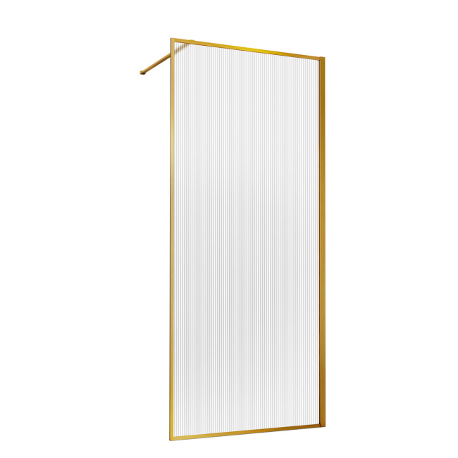 Vincea Walk-In VSW-1HP800FLBG, 800*2000, брашированное золото, стекло рифленое