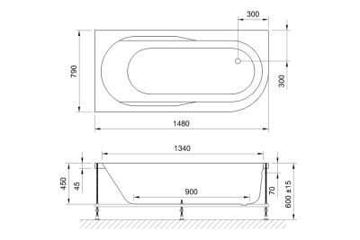 Royal Bath AZUR RB614201 150x80x60 L Royal Bath AZUR RB614201 150x80x60 L