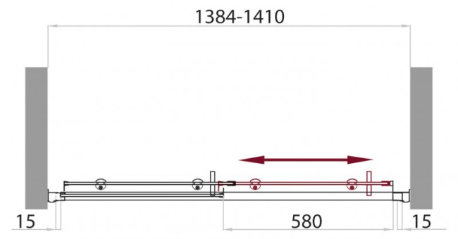 BelBagno UNO-BF-1-140-C-Cr