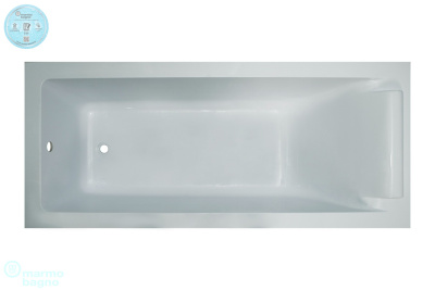 Marmo Bagno Ницца с подголовником 180x80