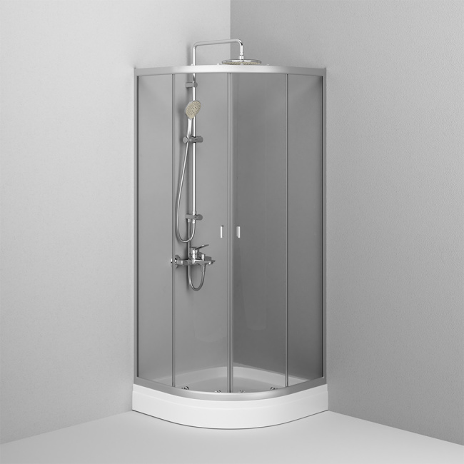 AM.PM W88G-205-080MT64 X-Joy Twin Slide без  поддона, 80x80