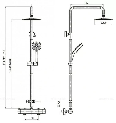 BelBagno Nova NOV-VSC-T-IN нержавеющая сталь