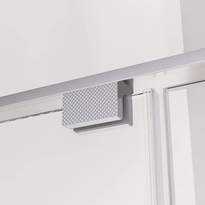 Veconi Premium Alassio CH, 1500х2000, хром, стекло прозрачное осветленное