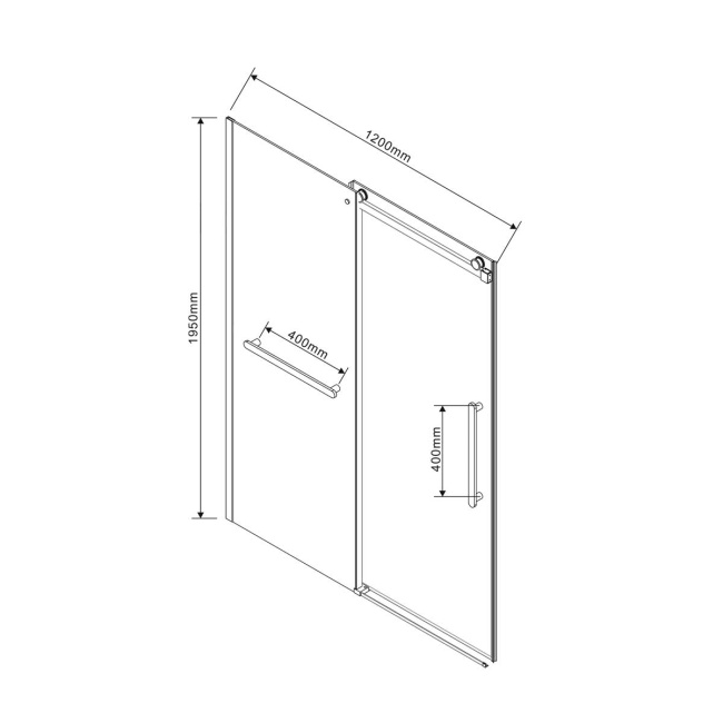 Vincea Como Soft VDS-1CS120CLGM, 1200, вороненая сталь, стекло прозрачное