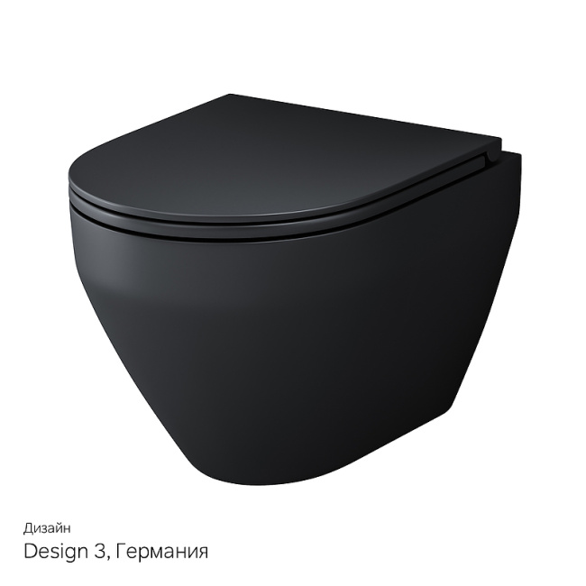 AM.PM Spirit V2.0 C701700MBSC подвесной Черный матовый с сиденьем микролифт