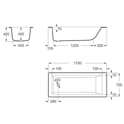 Delice Eclat 170х70 с антискользящим покрытием DLR230621-AS