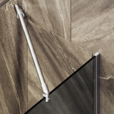 MaybahGlass в узком профиле, 6 мм, Стекло Графит матовый, 34x140 (MGV-129-5у) универсальная
