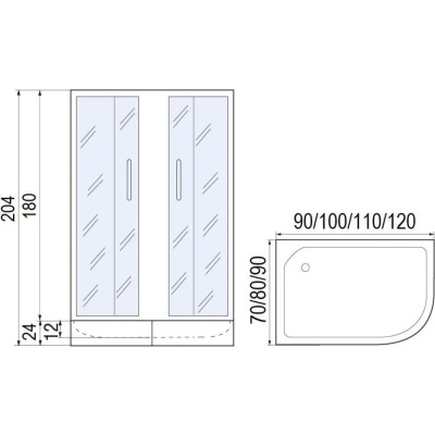 МОНОМАХ 100/80/180 МЗ BL R с поддоном