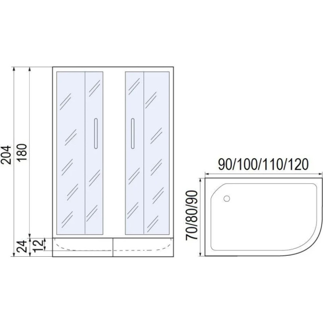 МОНОМАХ 100/80/180 МЗ BL R с поддоном