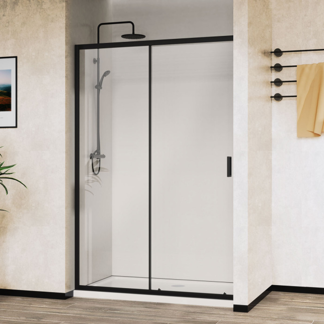 Vincea City VDS-5CT110CLB, 1100, черный, стекло прозрачное