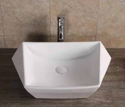 Ceruttispa CR7065 накладная, белая, асимметричная 600х410х155