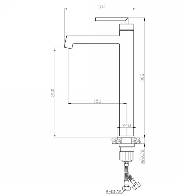 BelBagno Acqua ACQUA-LMC-CRM Хром