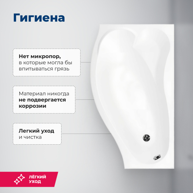 Aquanet Palma 170x90/60 L (с каркасом)