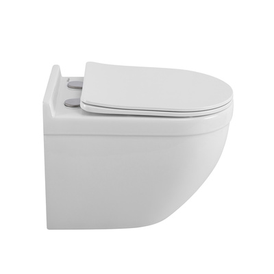 BelBagno SENSO-TOR BB017CH-TOR/SC безободковый с сиденьем и смывом TORNADO (чаша)