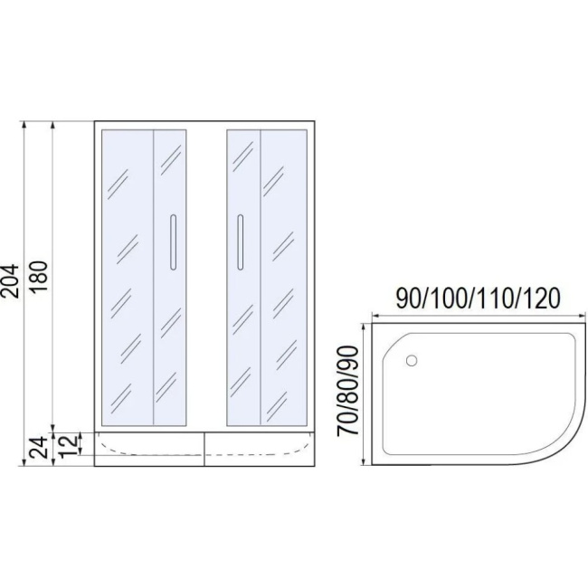 МОНОМАХ 100/80/180 МЗ BL L с поддоном