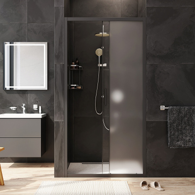 AM.PM Gem Solo 100 W90G-100-1-195BM профиль Черный матовый стекло матовое-прозрачное