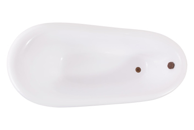 Aqua de Marco Edelweis белая с золотыми ножками 170x78x73 см