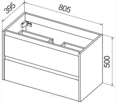 BelBagno Kraft 39 81 см KRAFT 39-800/390-2C-SO-RNN