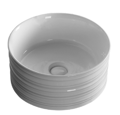 Ceruttispa CR0051A накладная, белая, круглая, глубокая 405х405х180