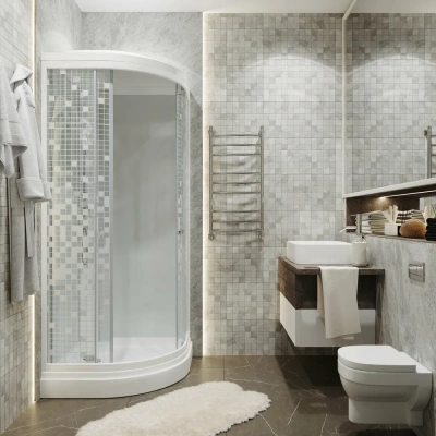 SanDav Мозаика 90*90 А (7 мест+сифон D90)