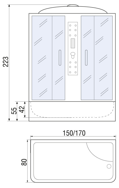 River Wisla 150/80/55 TH