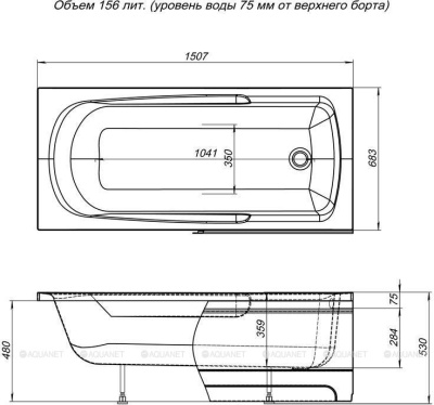 Aquanet EXTRA 150*70 (208672) Aquanet EXTRA 150*70 (208672)