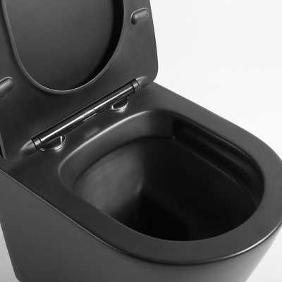 Vincea безободковый Piatti VT1-11SMB, ультратонкое soft-close сиденье, черный матовый