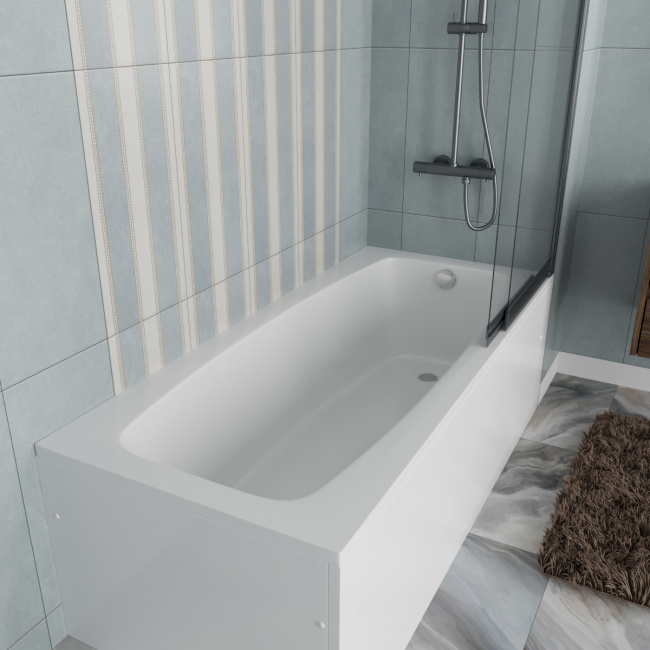 Vincea VBT-2S170-FR с каркасом 1700*750*440, пристенная, цвет белый