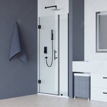 RGW HO-012-B Чёрный/Прозрачное/8 мм/100*195