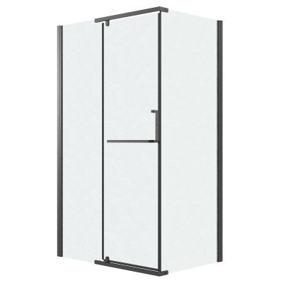 Grossman Pragma 200.K33.03.100.21.02 (100х195) черный матовый,стекло шиншилла, 1 место