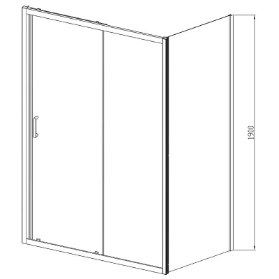 Vincea Alpha 110x90 VSR-3AL9011CLG профиль Брашированное золото стекло прозрачное без поддона