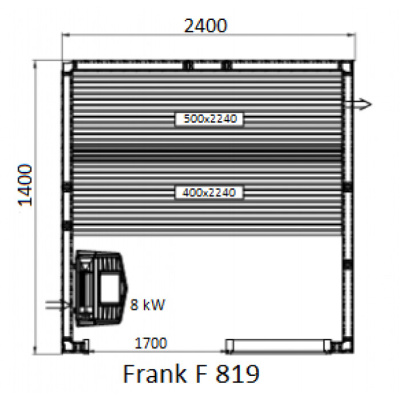 Frank F 812 (200x140x210) Липа Экстра