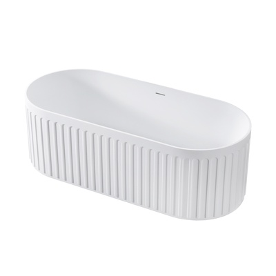 Vincea Солид Серфейс (Solid Surface) Vincea VBT-4S09MW, 1700*750*550, белый матовый, щелевой перелив,