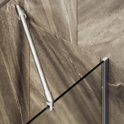 MaybahGlass в узком профиле, 6 мм, Стекло Сатин, 34x140 (MGV-130-5у)