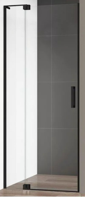 Cezares Slider (SLIDER-B-1-70/80-BR-NERO) профиль черный/стекло бронзовое