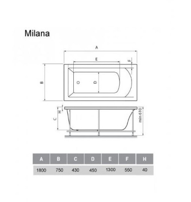 Vayer Milana 180х75