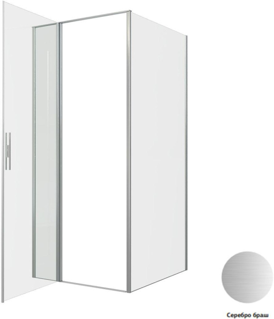 Allen Brau Priority 90x100 3.31026.BA + 3.31047.BA серебро браш без поддона