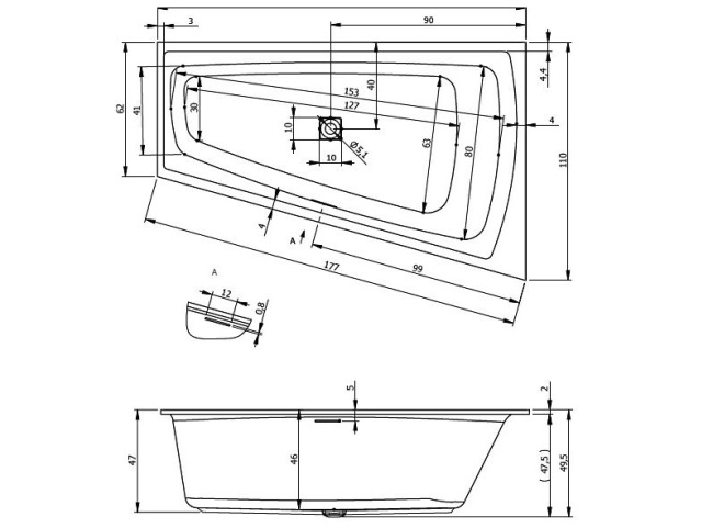 Riho Still Smart L 170x110