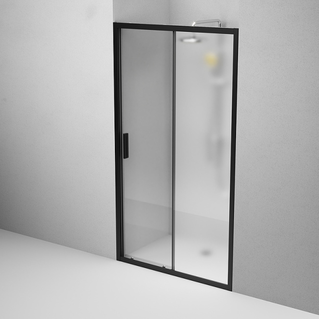 AM.PM Gem Solo 110 W90G-110-1-195BM профиль Черный матовый стекло матовое-прозрачное