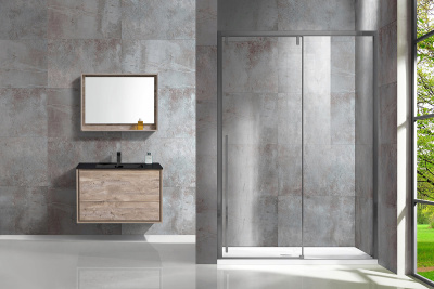 Vincea Lugano VDS-1L120CLGM-1, 1200, вороненая сталь, стекло прозрачное