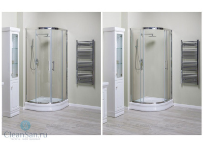 Aquanet Delta NPE2142 90x90, R550, прозрачное стекло без поддона