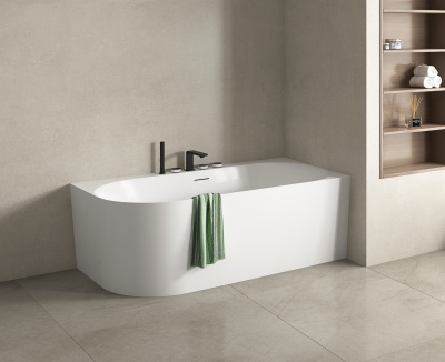 Vincea VBT-704-1800-R, 1800*800*585, цвет белый, правая, щелевой перелив, слив белый
