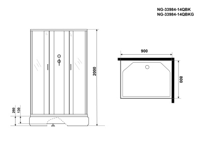 Niagara Classic NG-33984-14QBKG 90x80
