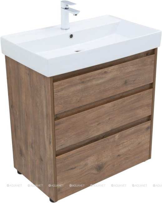 Aquanet Nova Lite 75 дуб рустикальный (3 ящика) (00307077)