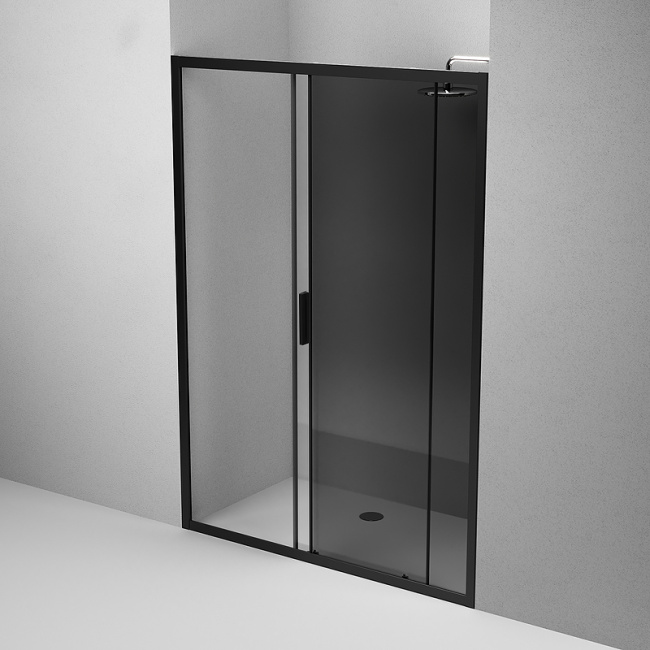 AM.PM Gem 140 W90G-140-1-195BG профиль Черный матовый стекло тонированное-прозрачное